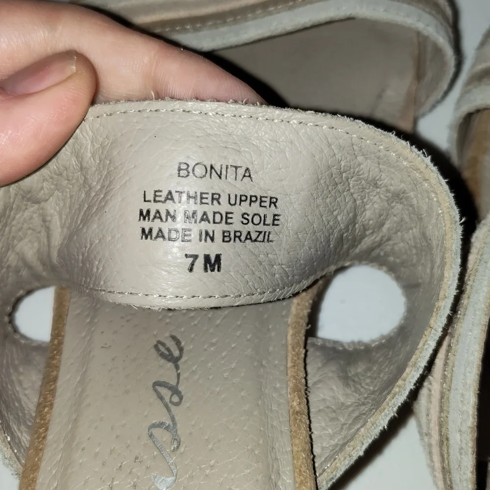 Matisse Bonita Open Toe Heeled Tan Sandal Size 7 Womens